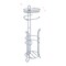 Bathroom Heavyweight Toilet Tissue Paper Roll Storage Holder Stand with Reserve and Shelve